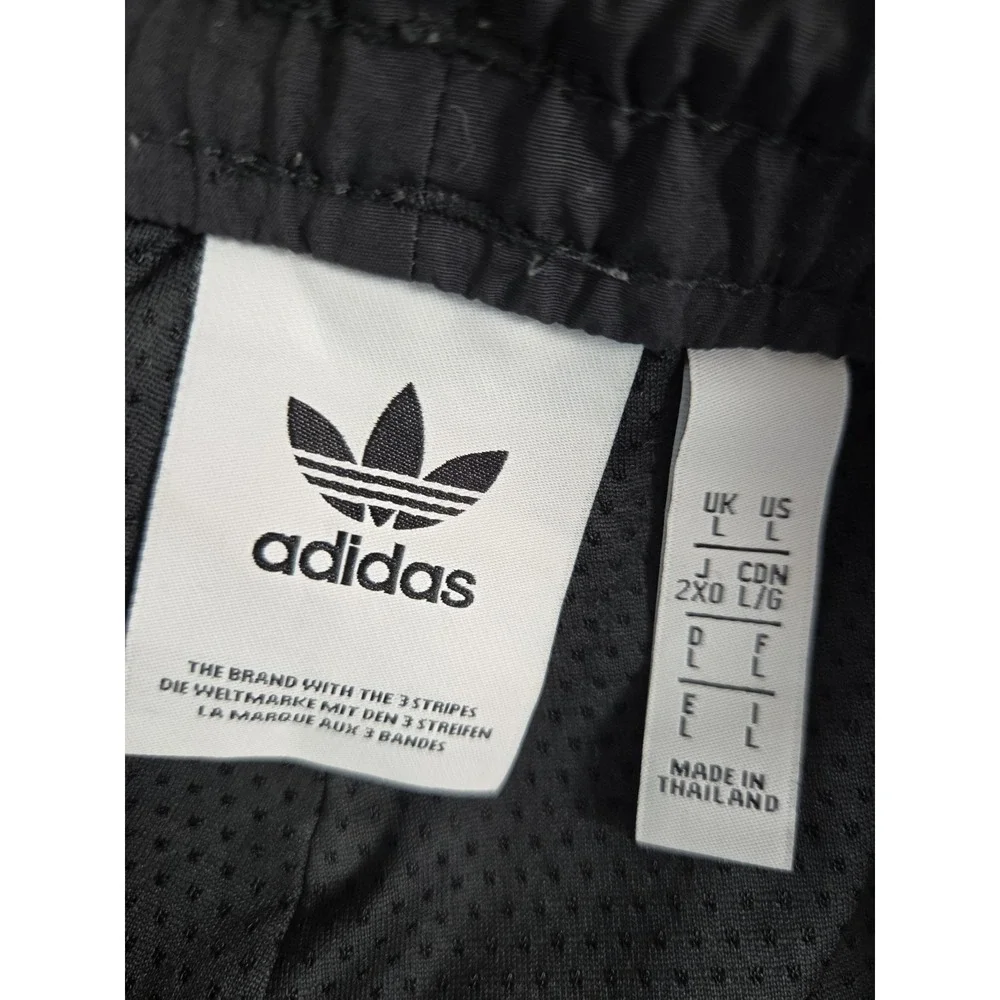 Adidas Originals Vintage Trefoil Track Pants Mens L Black Purple Pink Retro Y2K